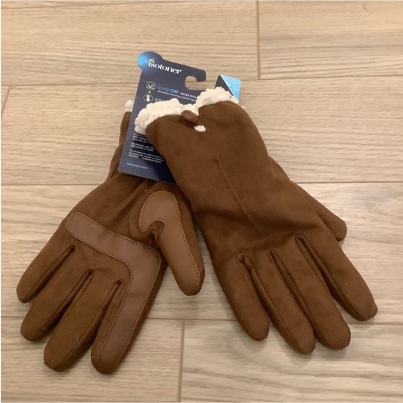 NWT Isotoner cognac women’s smart dri gloves❤️❤️❤️❤️ - Picture 3 of 6